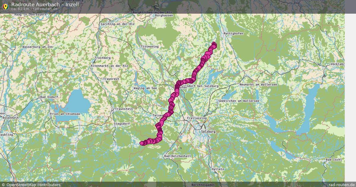 Fahrradroute Auerbach – Inzell