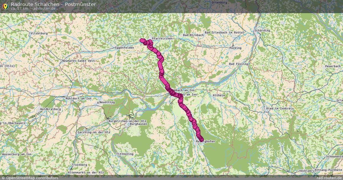Fahrradroute Schalchen – Postmünster