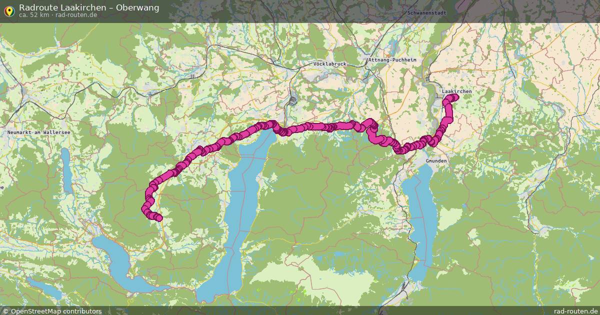 Fahrradroute Laakirchen – Oberwang