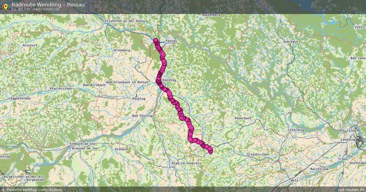 Fahrradroute Wendling – Passau
