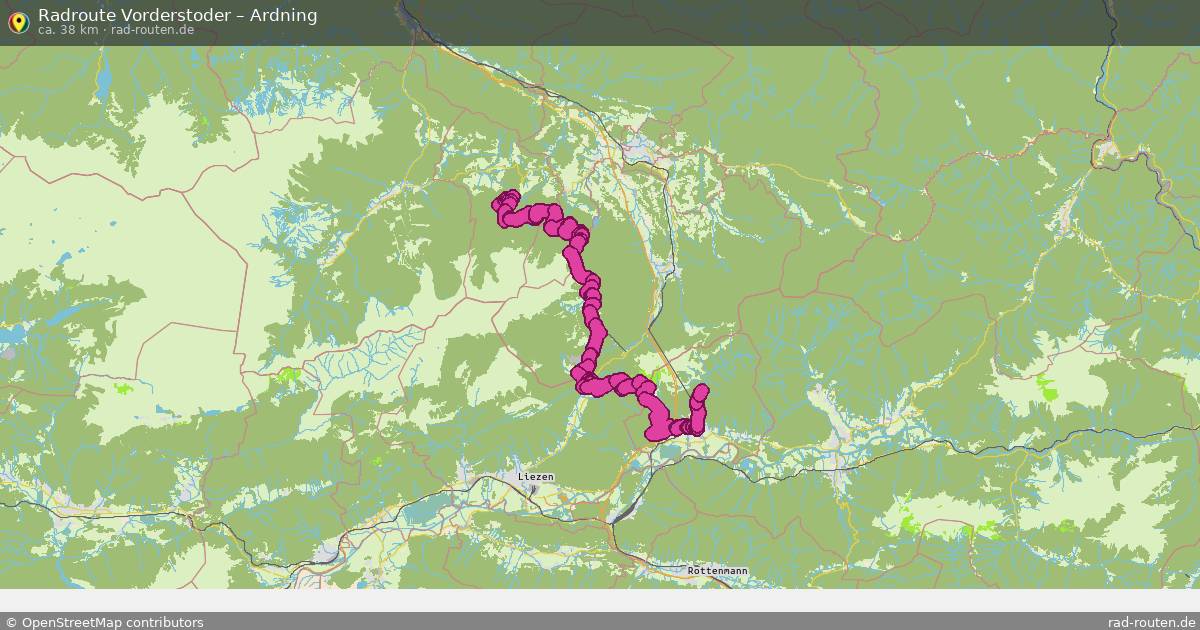 Fahrradroute Vorderstoder – Ardning
