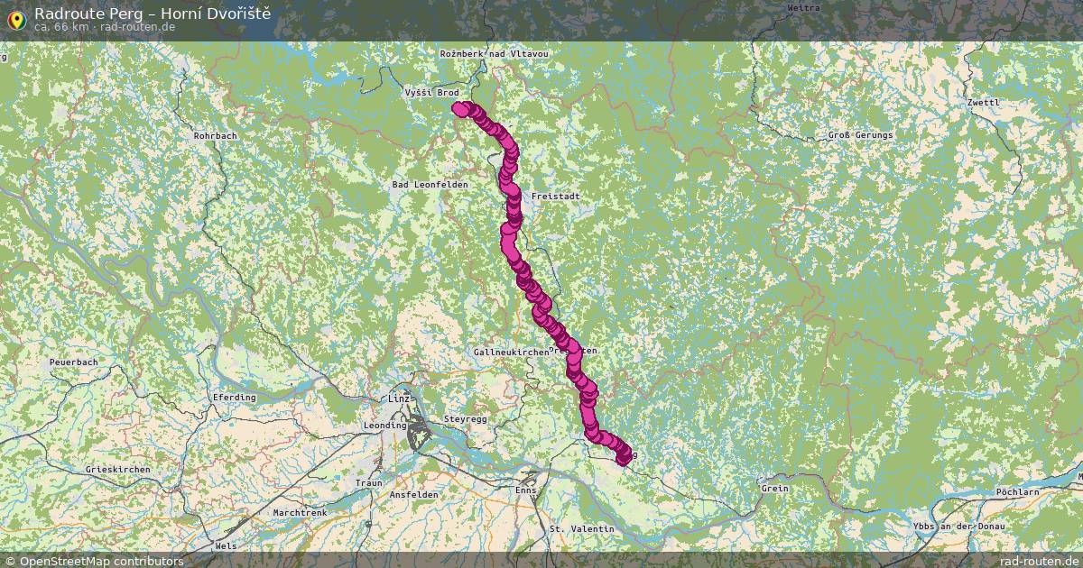 Fahrradroute Perg – Horní Dvořiště