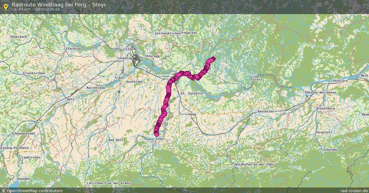 Fahrradroute Windhaag Bei Perg – Steyr