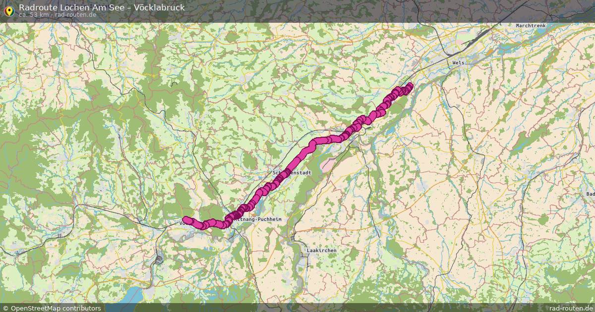 Fahrradroute Senftenbach – Vöcklabruck