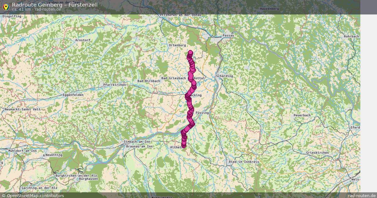 Fahrradroute Geinberg – Fürstenzell
