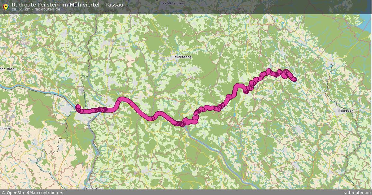 Fahrradroute Peilstein Im Mühlviertel – Passau