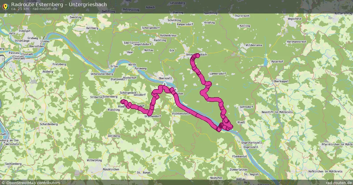 Radtour Esternberg – Untergriesbach