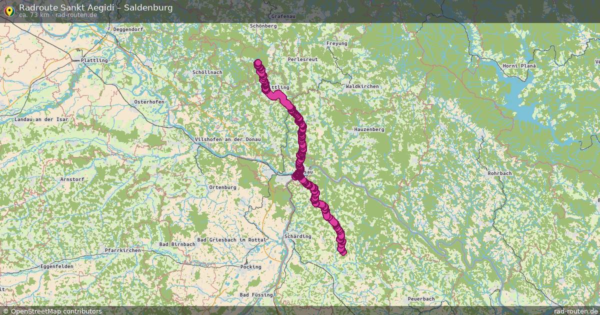 Fahrradroute Sankt Aegidi – Saldenburg