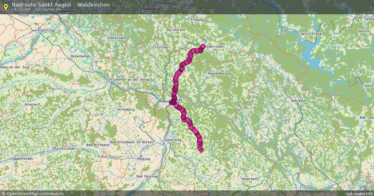 Fahrradroute Sankt Aegidi – Waldkirchen