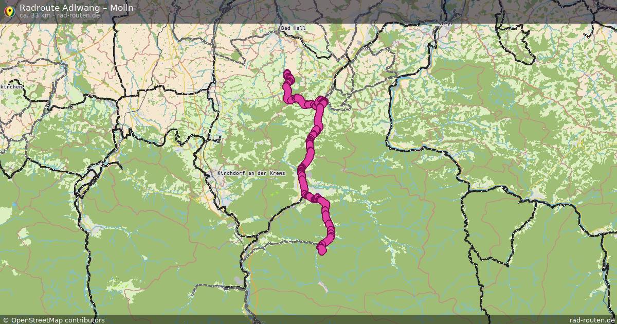 Fahrradroute Adlwang – Molln