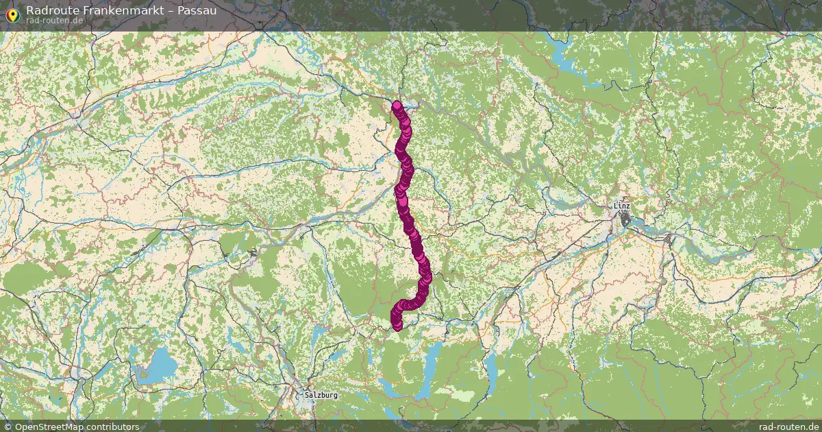 Radtour Frankenmarkt – Passau