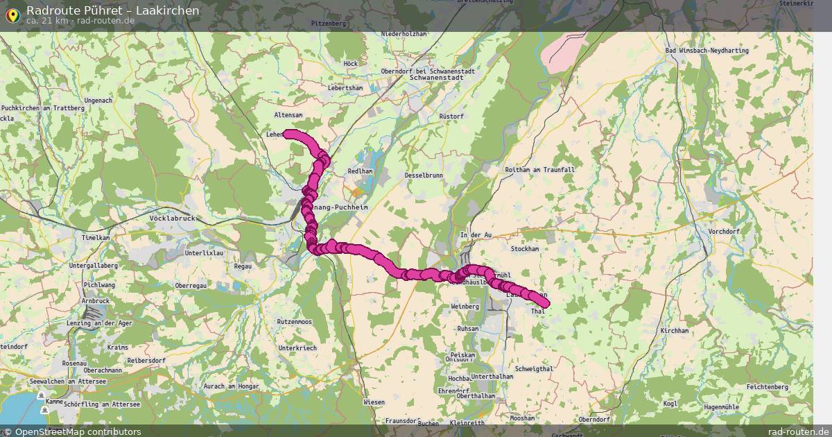Fahrradroute Pühret – Laakirchen