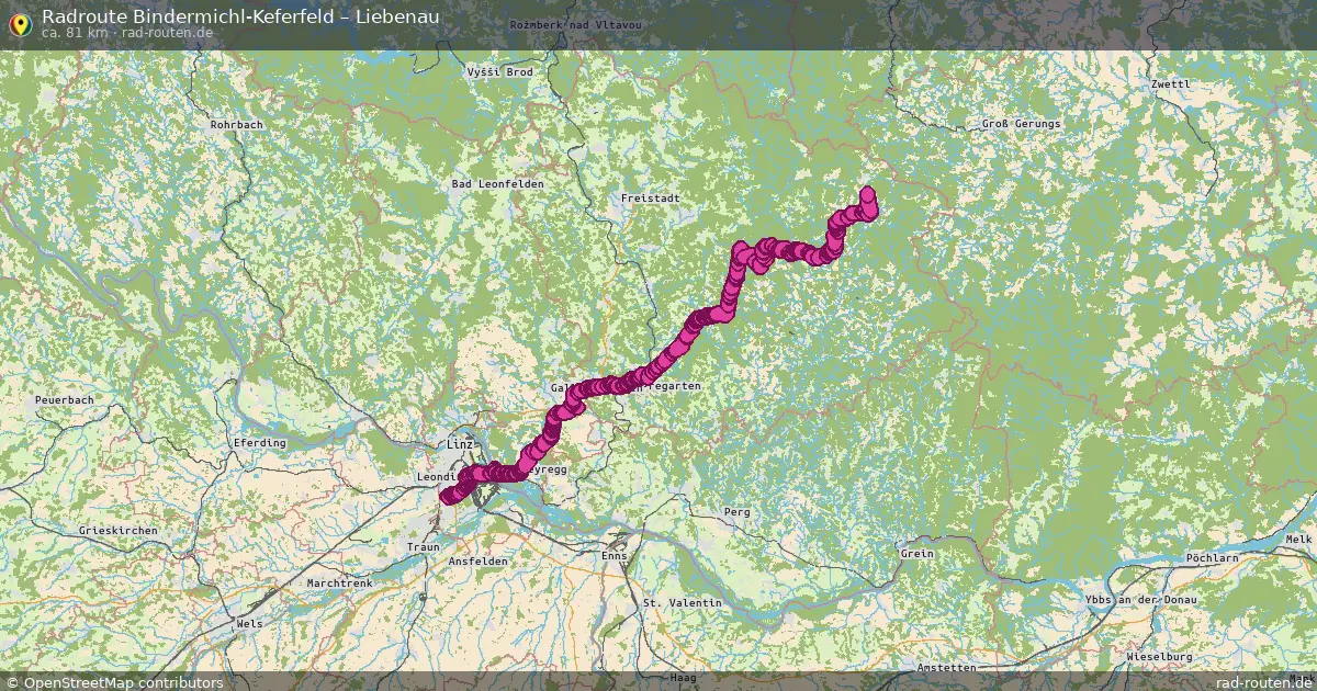Radtour Bindermichl-Keferfeld – Liebenau