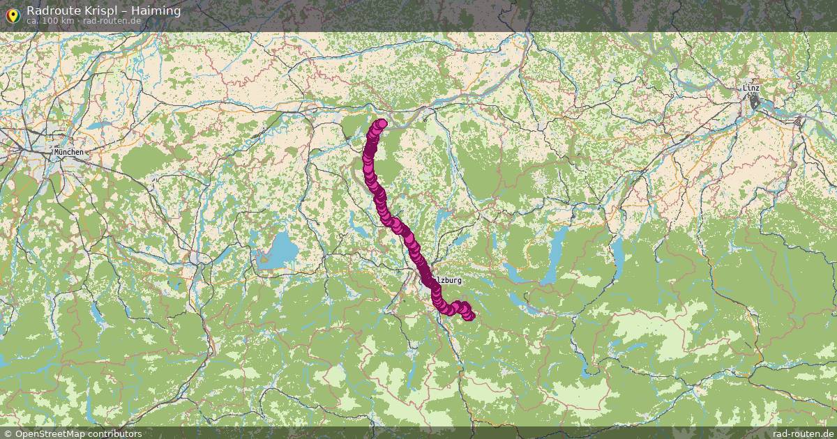 Fahrradroute Krispl – Haiming