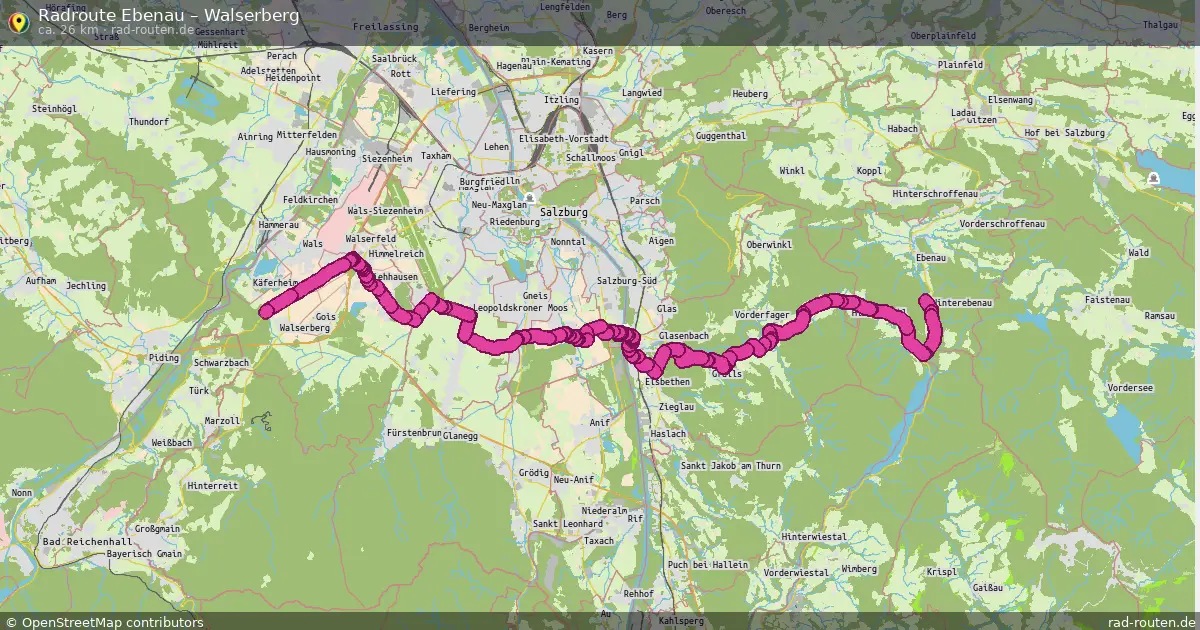 Radtour Ebenau – Walserberg