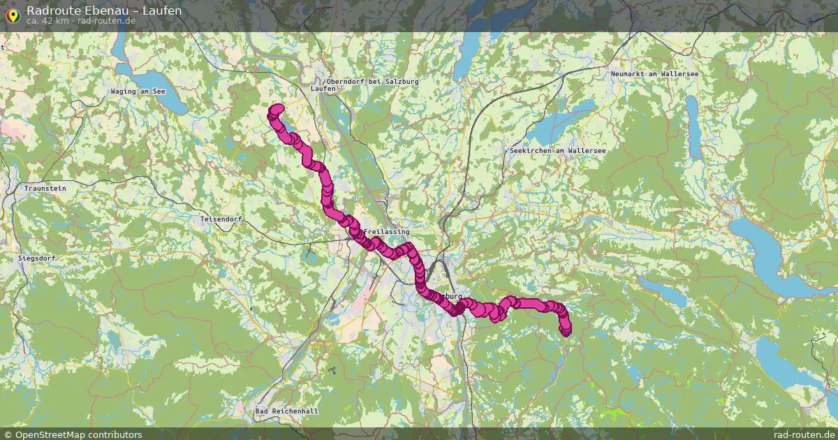 Fahrradroute Ebenau – Laufen