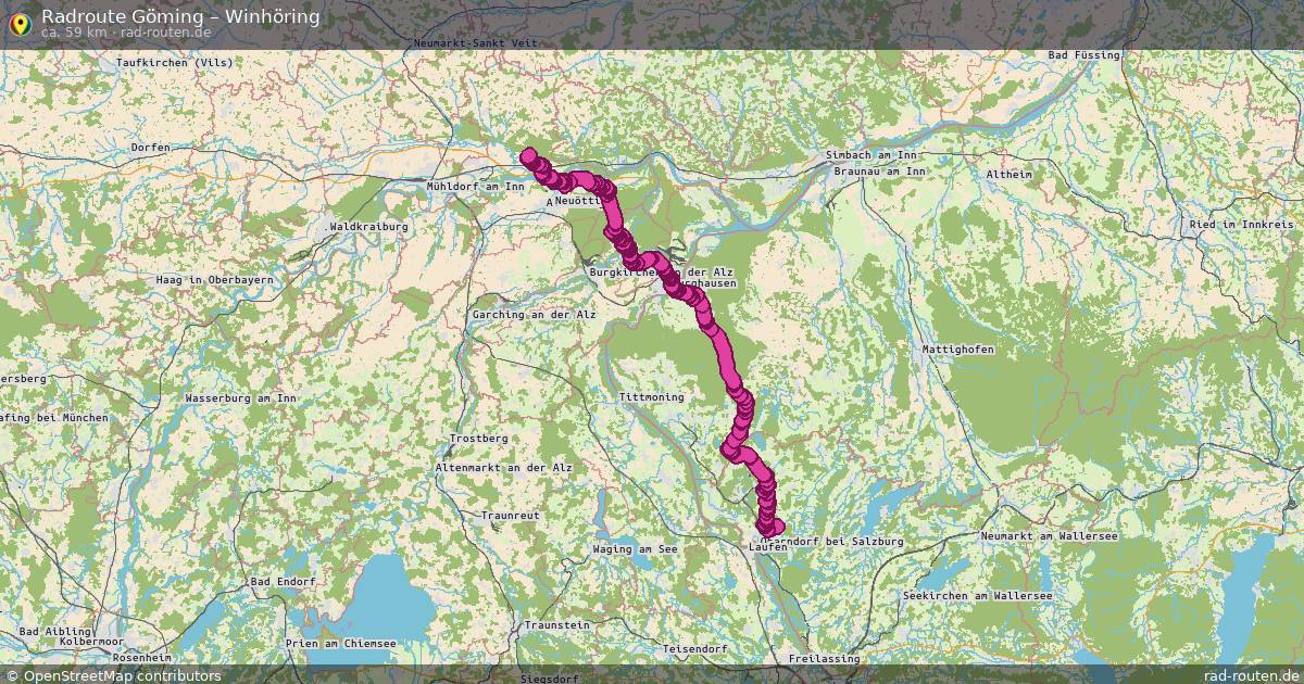 Fahrradroute Göming – Winhöring