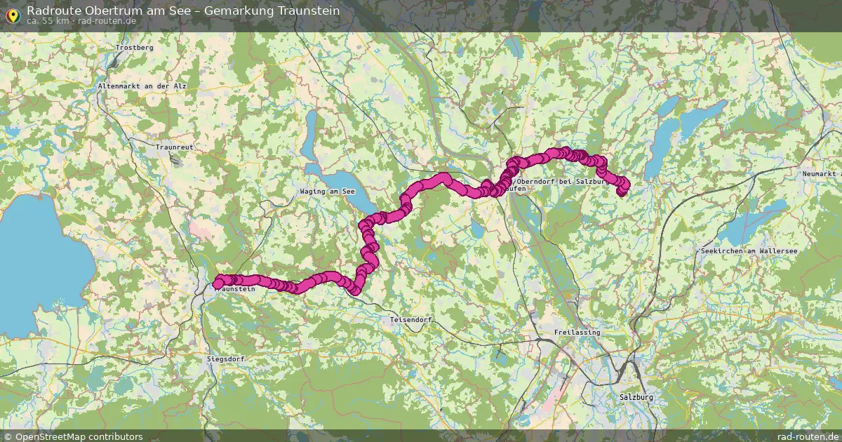 Radtour Obertrum Am See – Gemarkung Traunstein