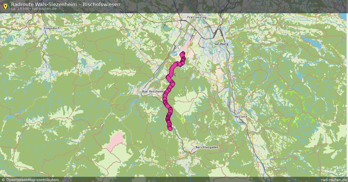 Fahrradroute Wals-Siezenheim – Bischofswiesen
