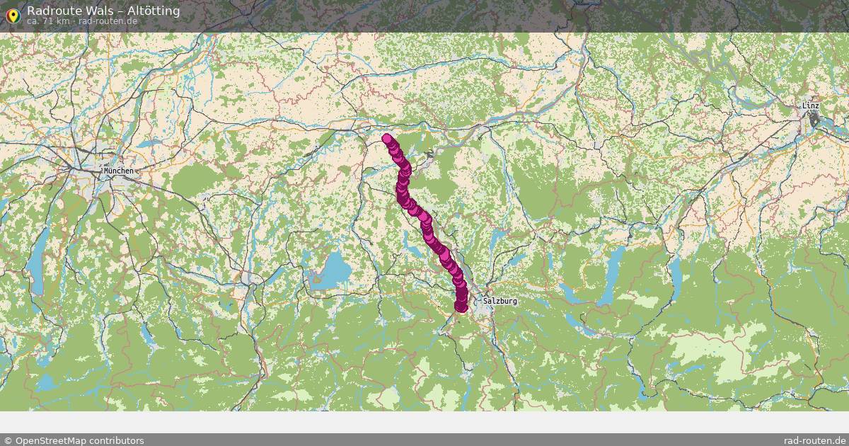 Fahrradroute Wals – Altötting