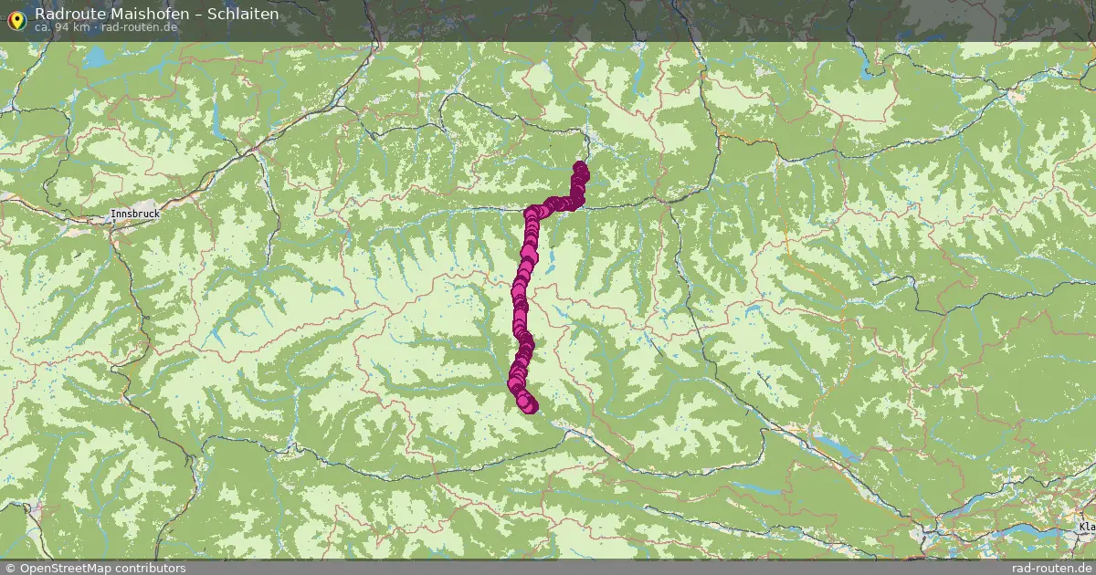 Radtour Maishofen – Schlaiten