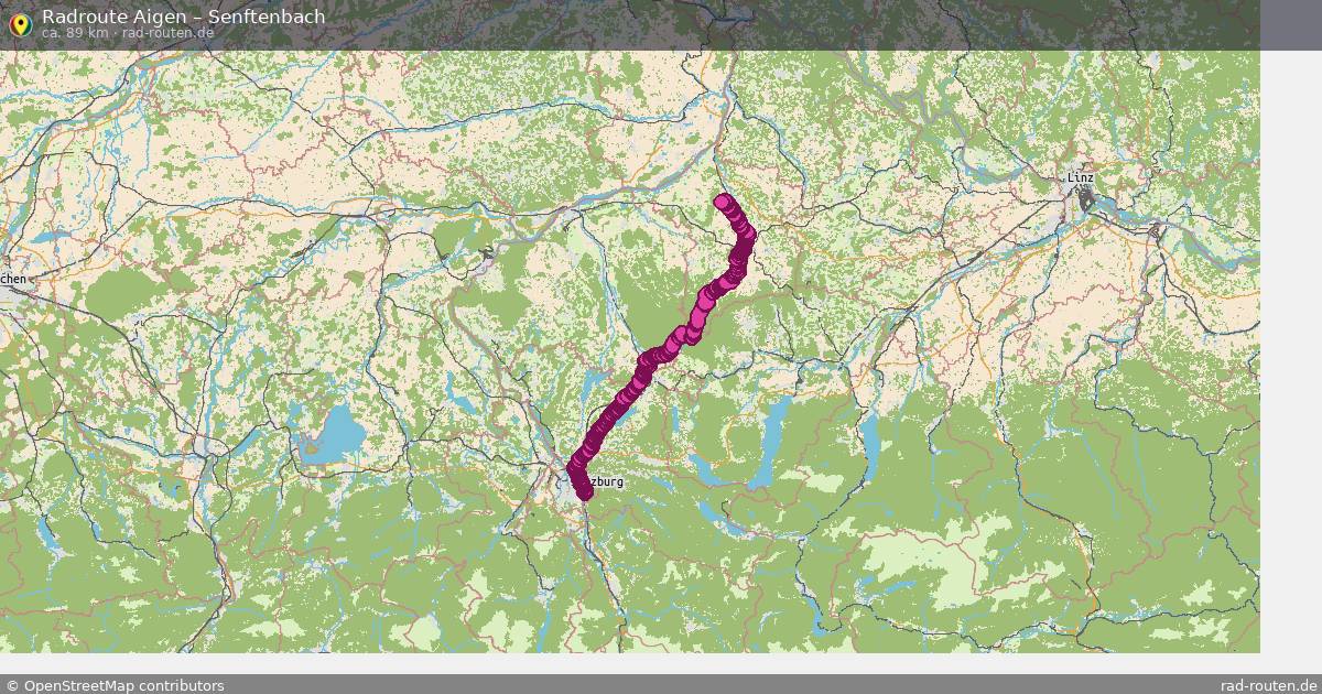 Fahrradroute Aigen – Senftenbach
