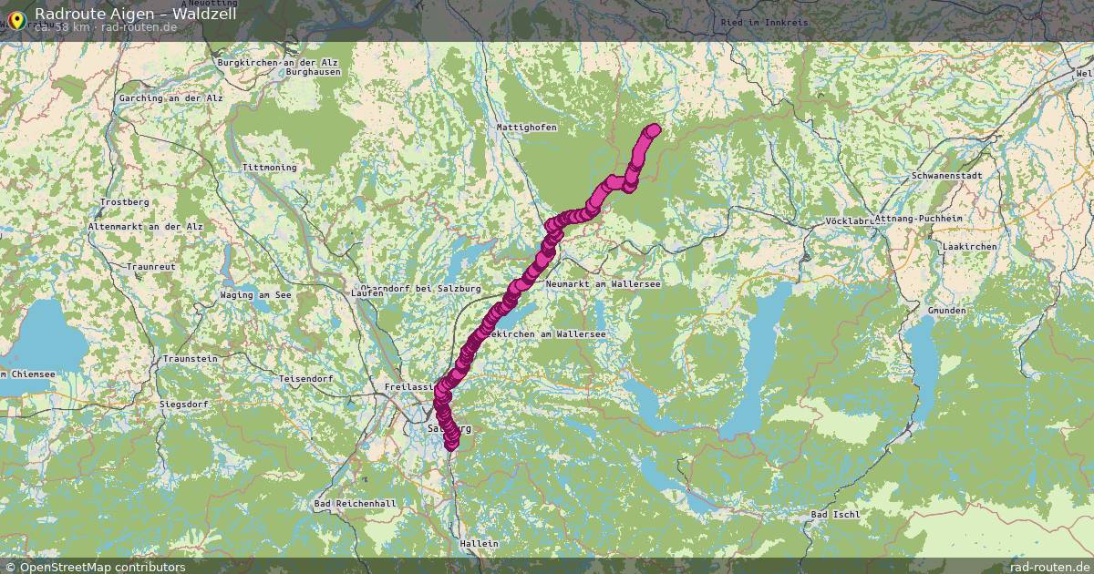 Fahrradroute Aigen – Waldzell