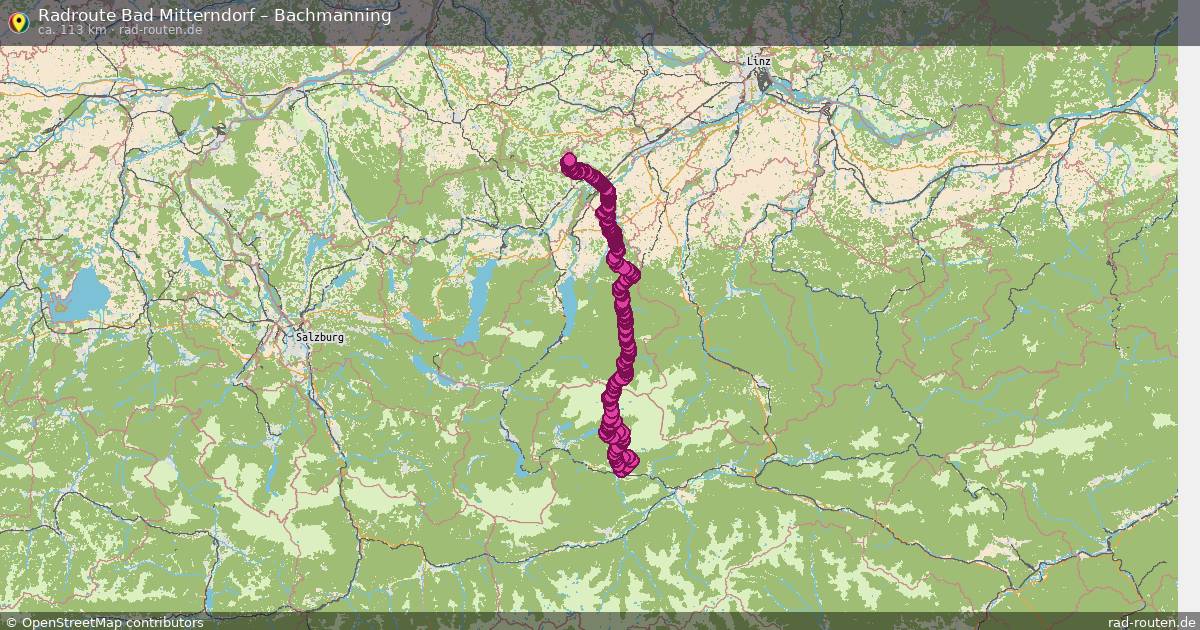 Fahrradroute Bad Mitterndorf – Bachmanning