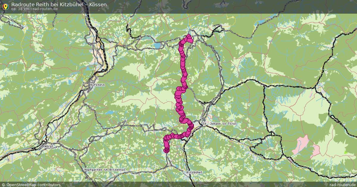 Fahrradroute Reith Bei Kitzbühel – Kössen