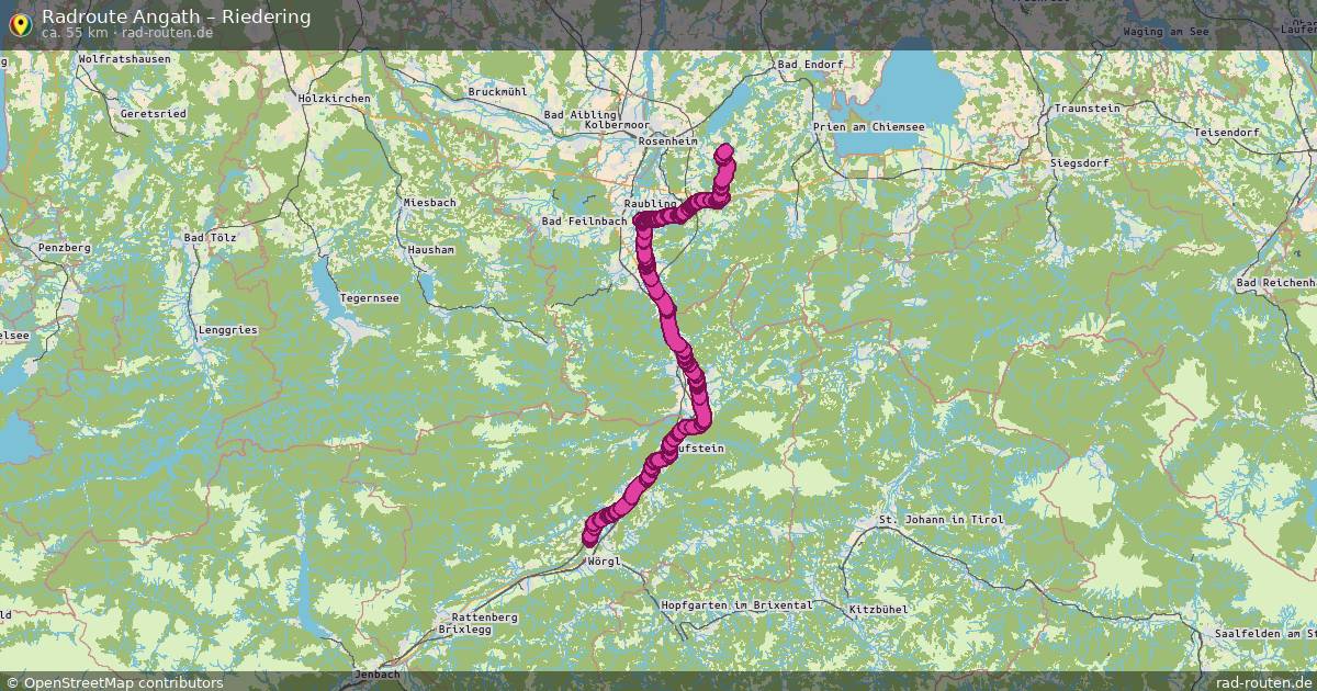 Fahrradroute Angath – Riedering