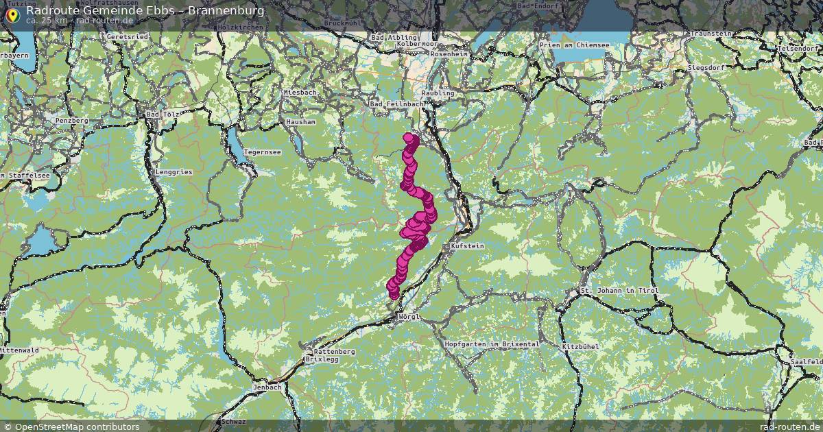 Fahrradroute Gemeinde Ebbs – Brannenburg