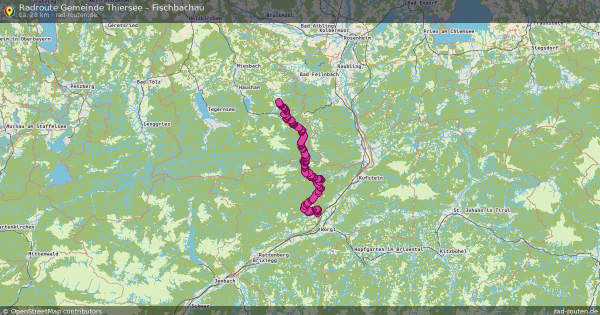 Fahrradroute Gemeinde Thiersee – Fischbachau