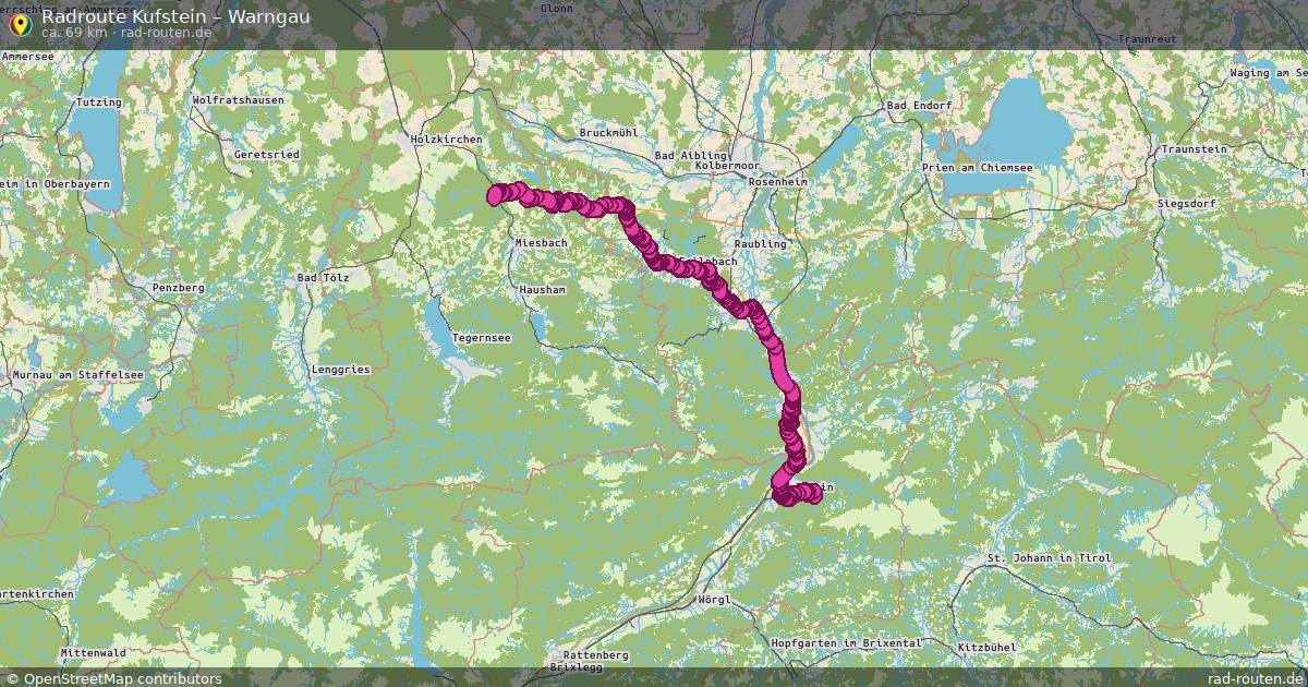 Fahrradroute Kufstein – Warngau