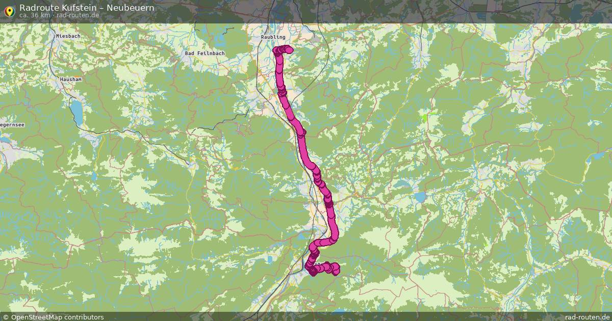 Fahrradroute Kufstein – Neubeuern