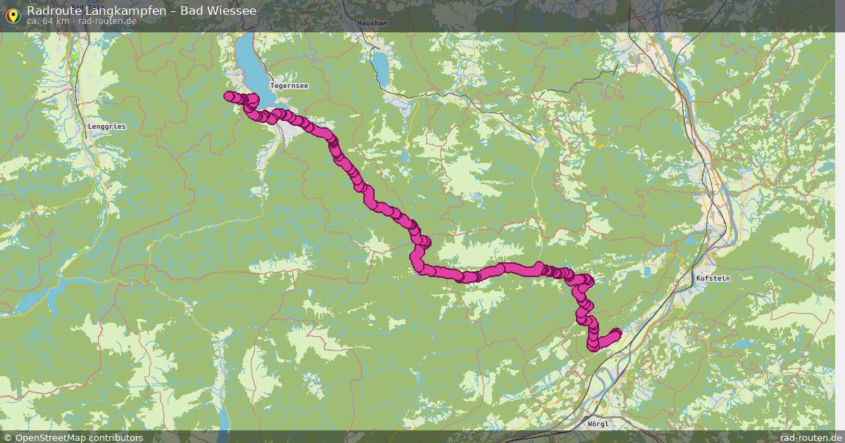 Fahrradroute Langkampfen – Bad Wiessee