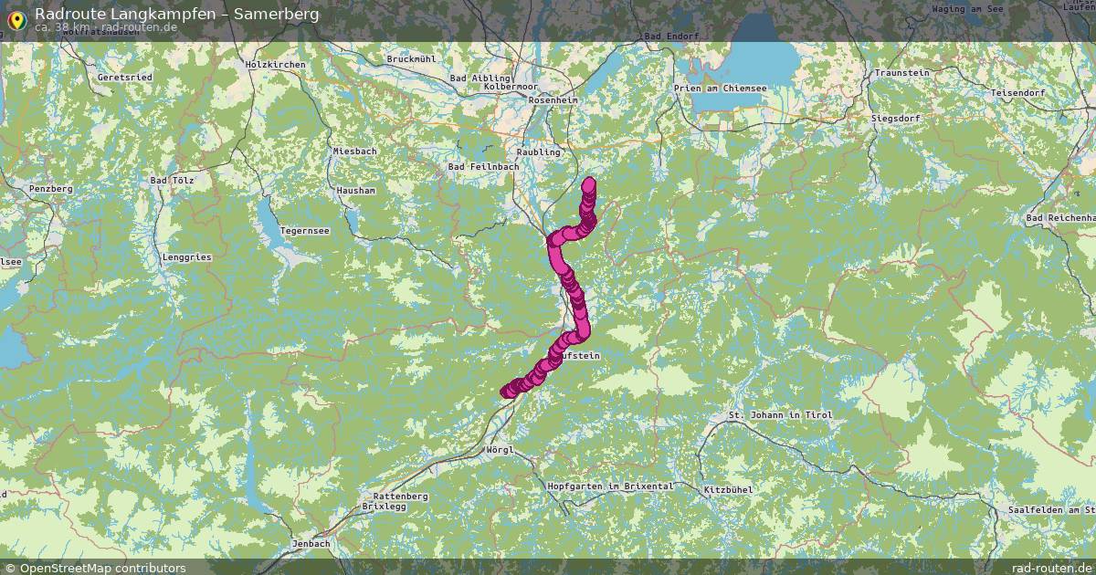 Fahrradroute Langkampfen – Samerberg