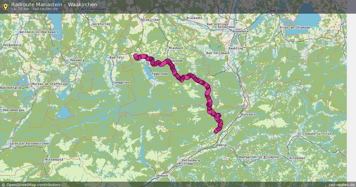 Fahrradroute Mariastein – Waakirchen