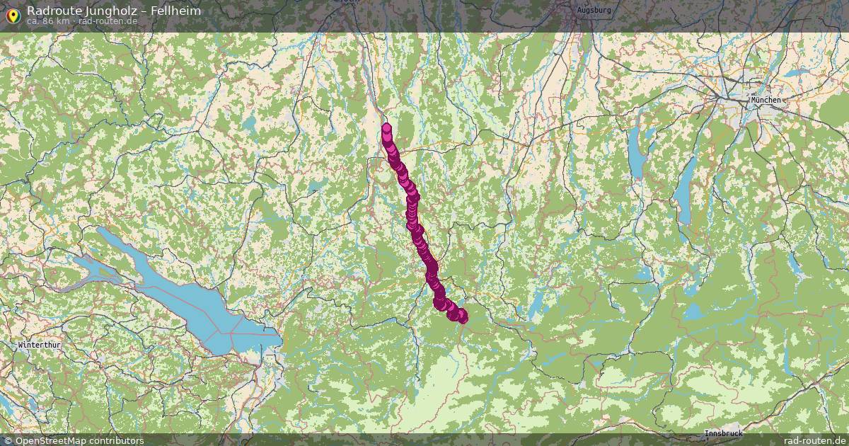 Fahrradroute Jungholz – Fellheim