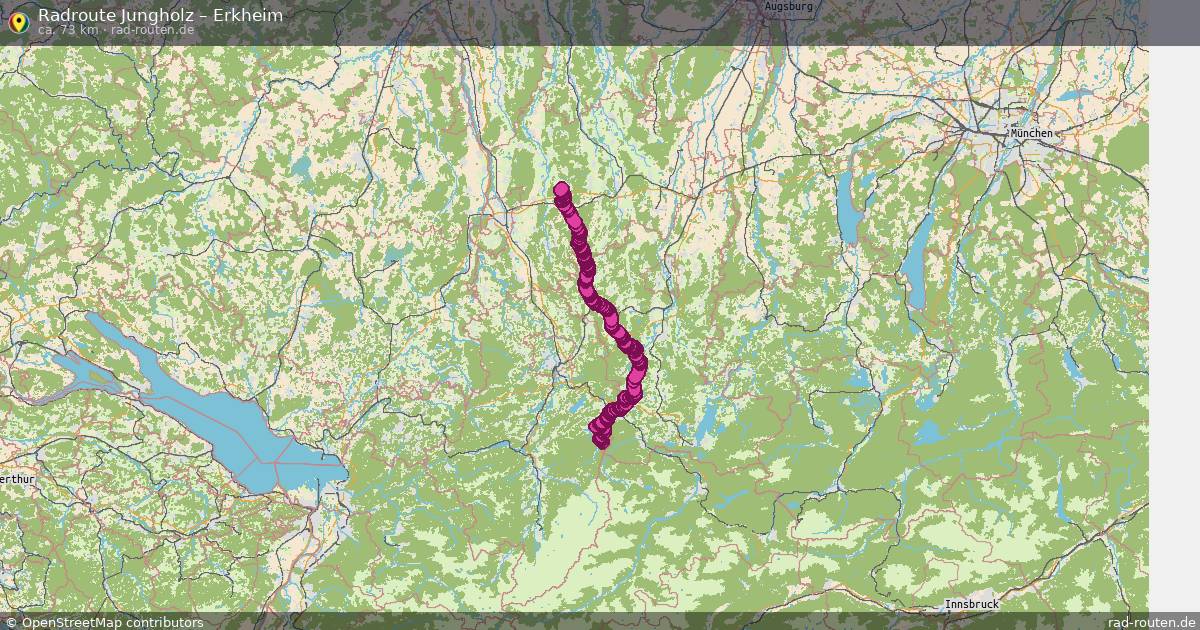 Fahrradroute Jungholz – Erkheim