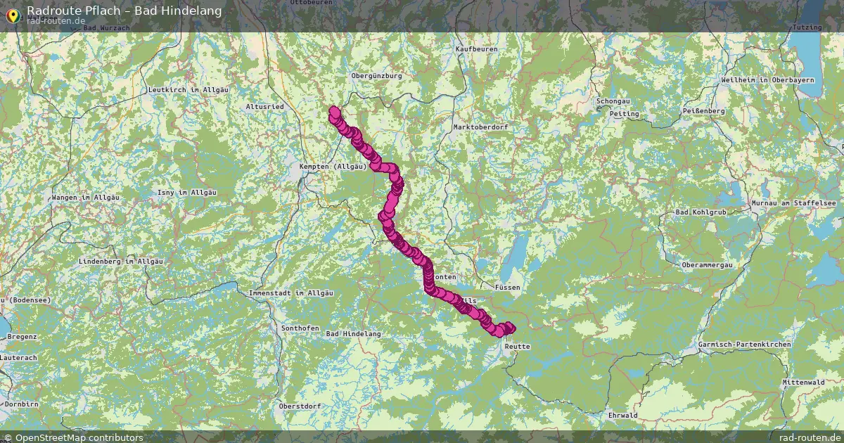 Radtour Pflach – Bad Hindelang