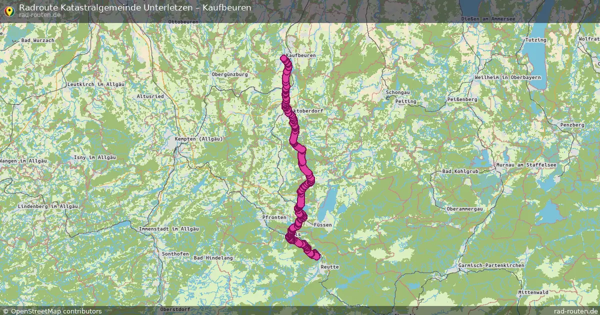 Radtour Katastralgemeinde Unterletzen – Kaufbeuren