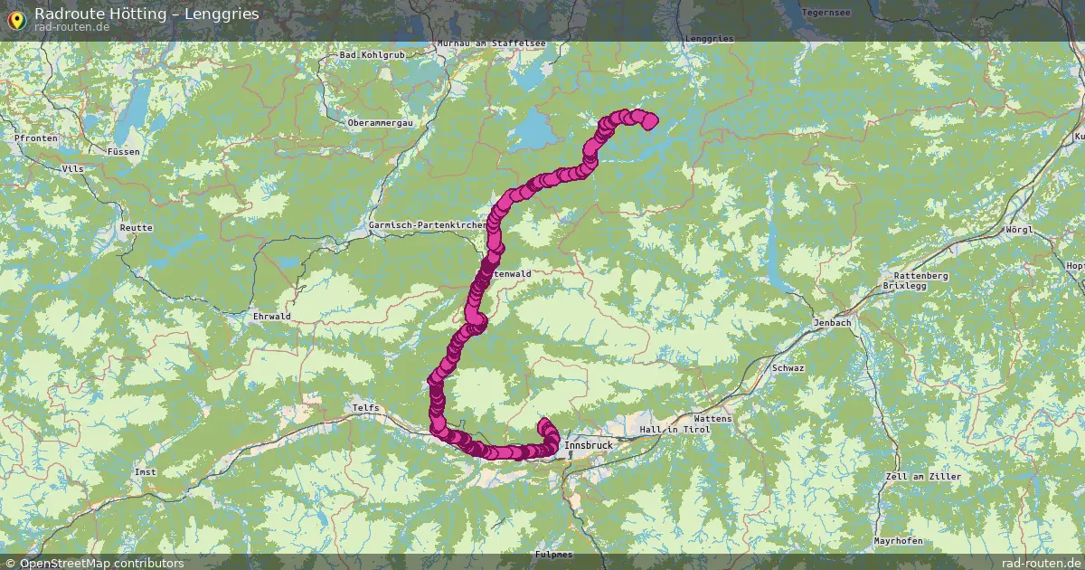 Radtour Hötting – Lenggries