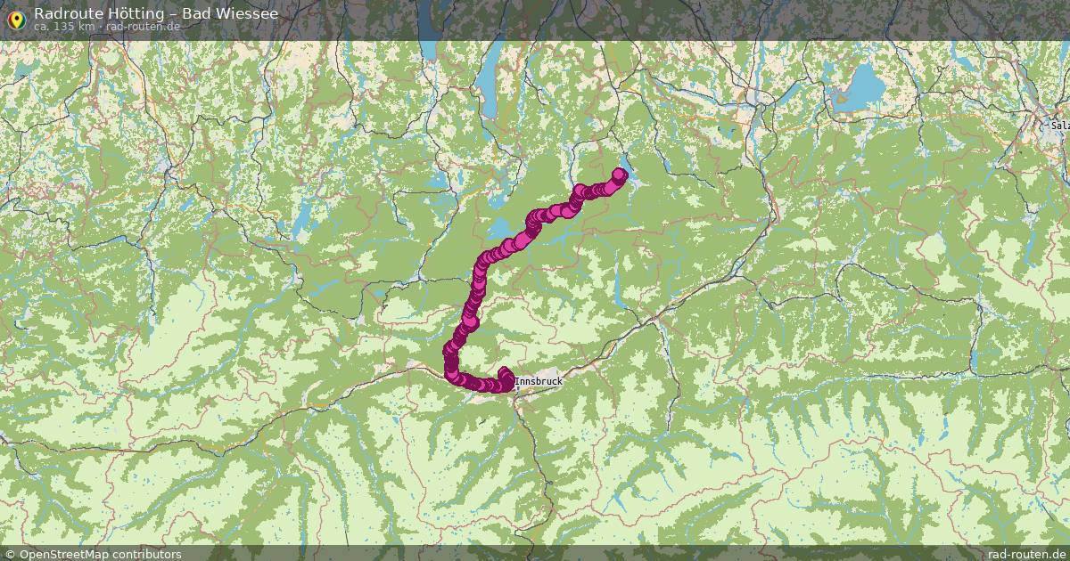 Fahrradroute Hötting – Bad Wiessee