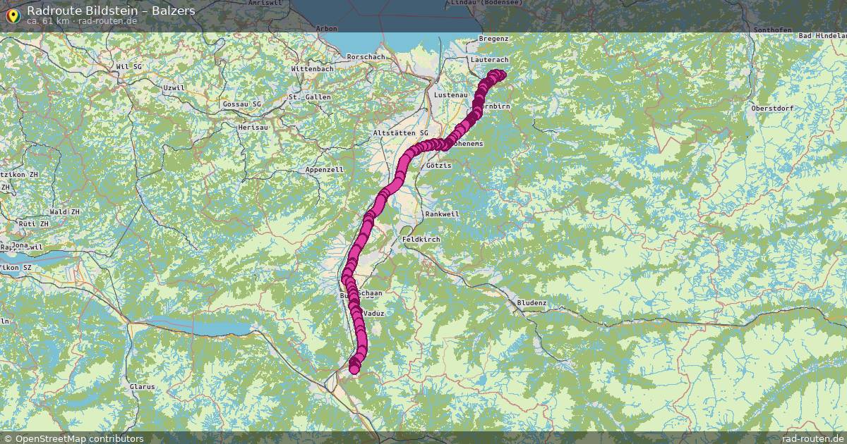 Radtour Bildstein – Balzers