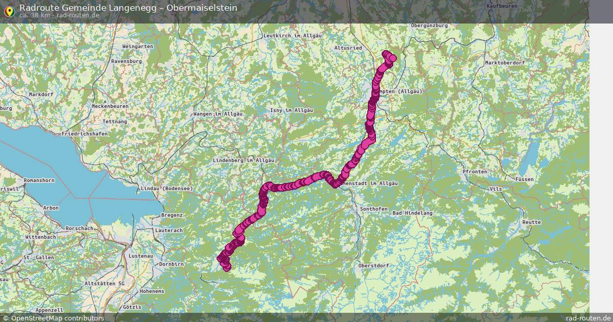 Fahrradroute Marktgemeinde Hörbranz – Rettenberg