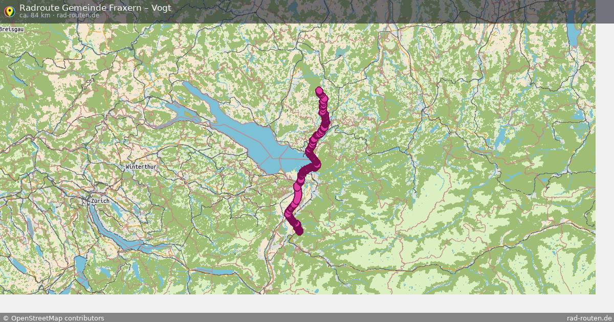 Fahrradroute Gemeinde Fraxern – Vogt (84 km) – Rad-Routen.de