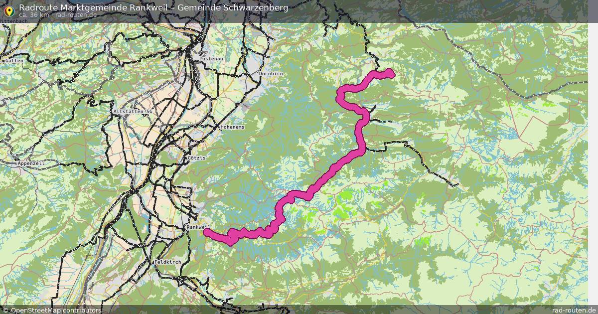 Fahrradroute Gemeinde Koblach – Gemeinde Fußach