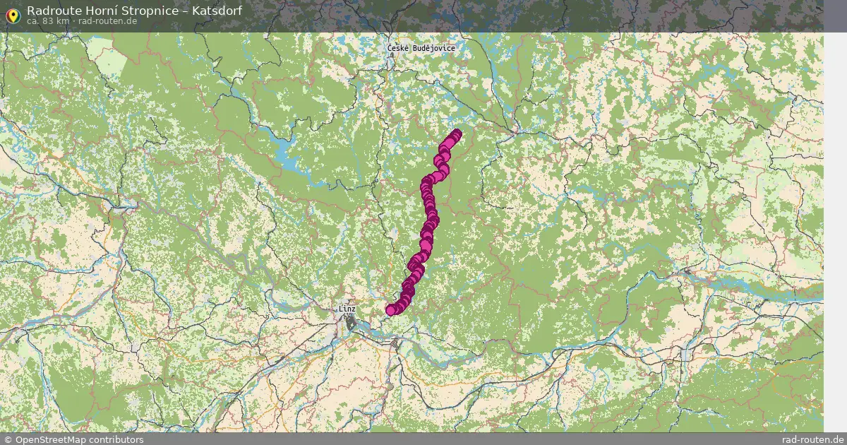 Radtour Horní Stropnice – Katsdorf