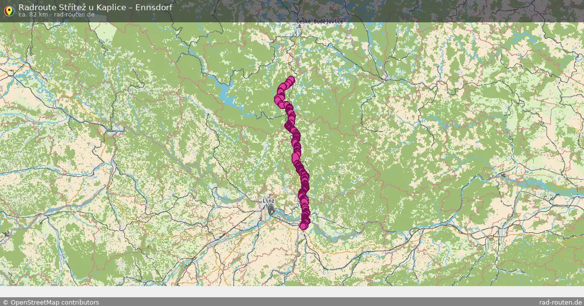 Radtour Střítež U Kaplice – Ennsdorf