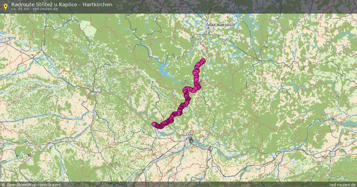 Radtour Střítež U Kaplice – Hartkirchen